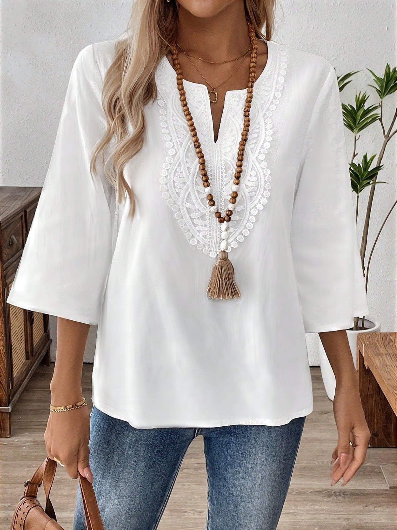 Chemise Élégante Unie à Coupe Ample – Style Chic et Décontracté