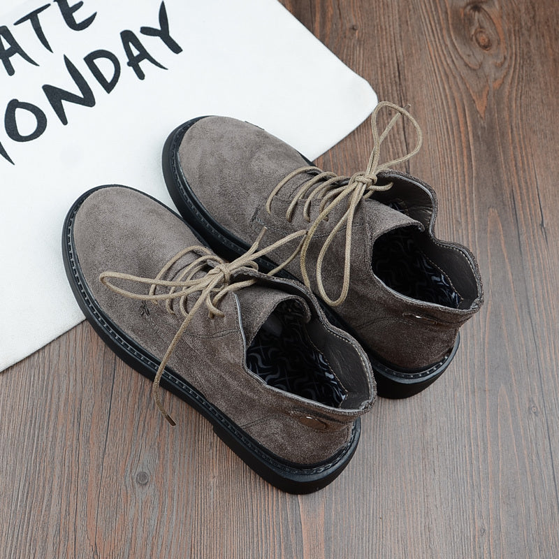 Bottes Rétro Suède Hautes – Confort & Caractère