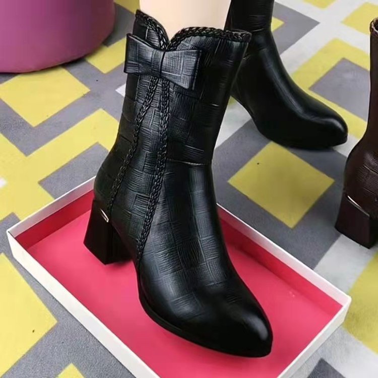 Bottes Martin à nœud pour dames, personnalité de la mode