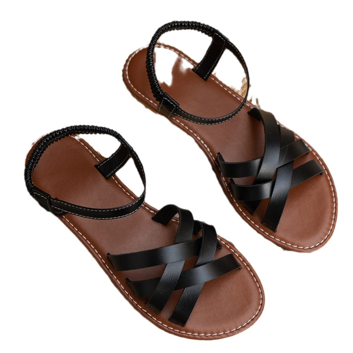 Sandales Coréennes Plates Tendance pour Femmes