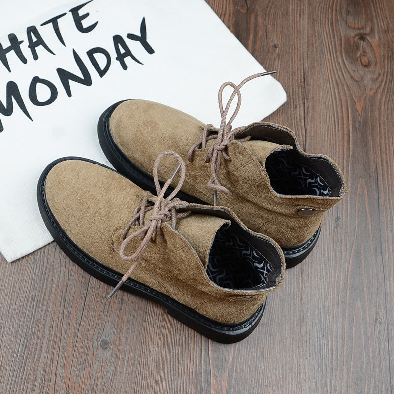 Bottes Rétro Suède Hautes – Confort & Caractère