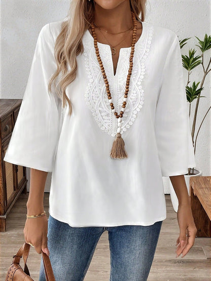 Chemise Élégante Unie à Coupe Ample – Style Chic et Décontracté