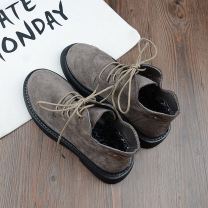 Bottes Rétro Suède Hautes – Confort & Caractère