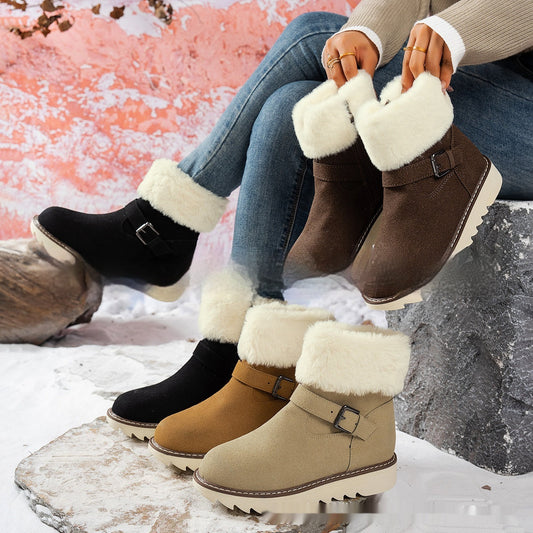 Bottes neige plateforme femme | Tube central qualité


