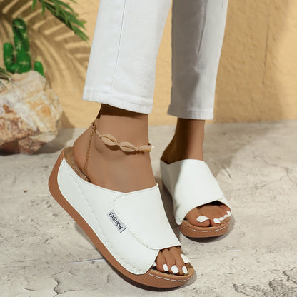 Sandales d’Été Femme à Semelle Épaisse – Style Bohème