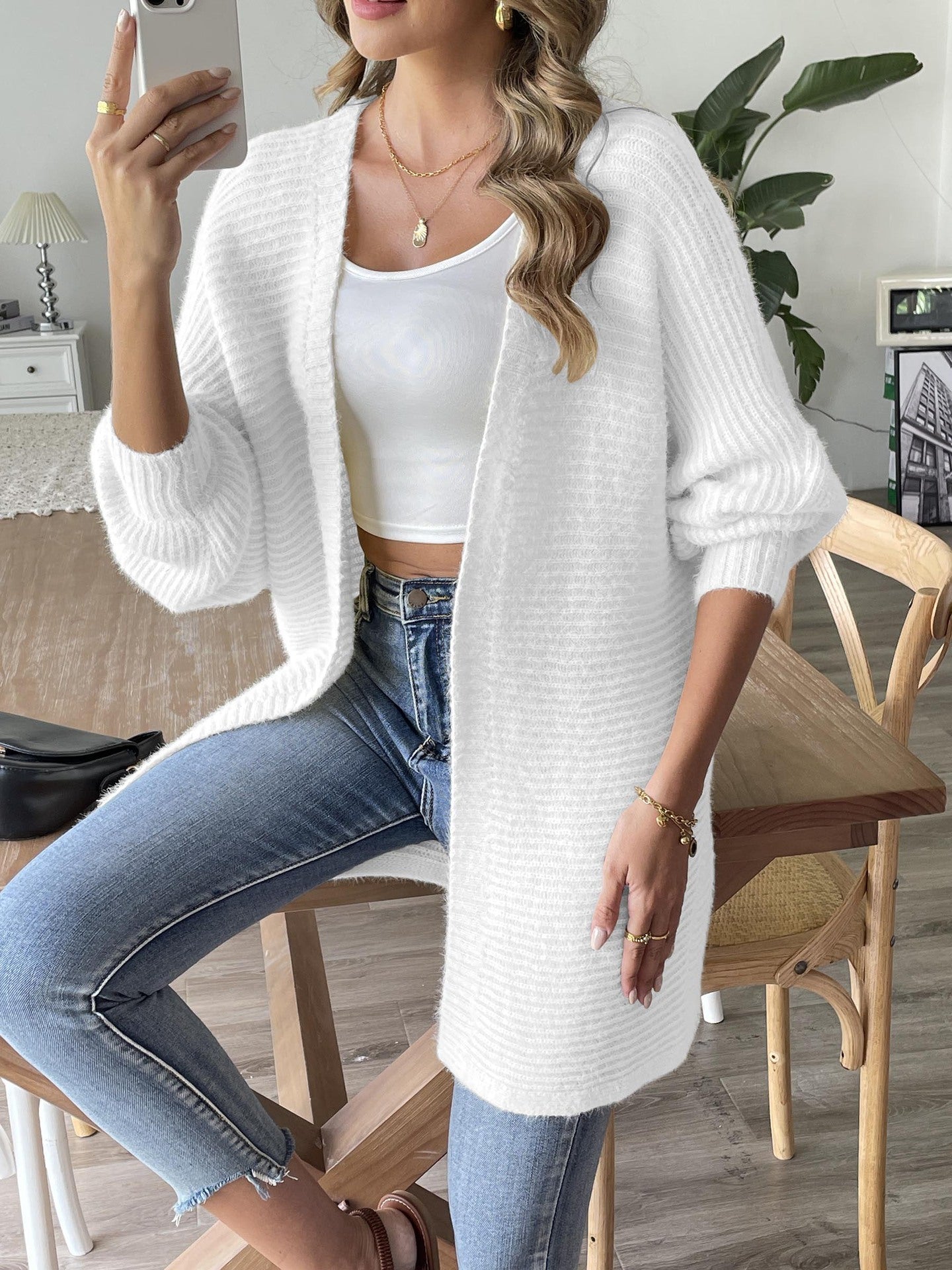 Pull Tissé Décontracté Automne-Hiver Femme – Style Européen & Américain