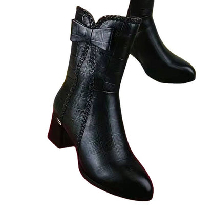 Bottes Martin à nœud pour dames, personnalité de la mode