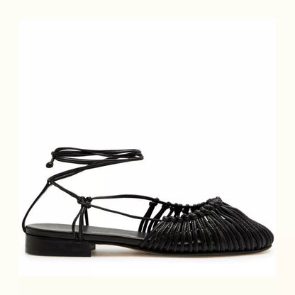 Sandales Vintage en Cuir Véritable