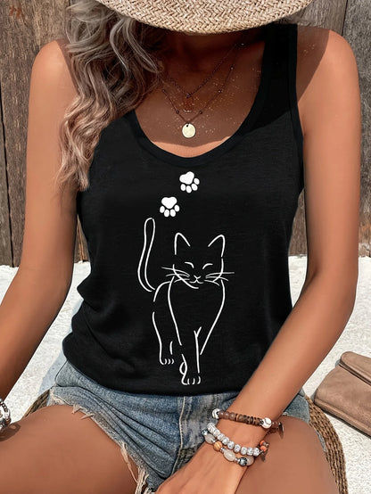 Women's personalized dream catcher mesh printed vest top T-shirt