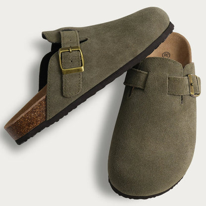 New Crestar Cork Suede Mules Slippers