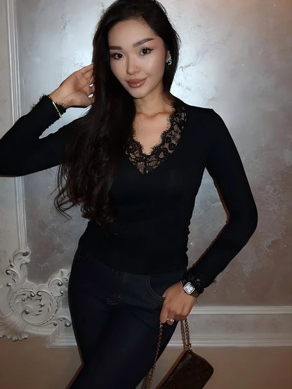 Women White Long Sleeve Short T-shirts