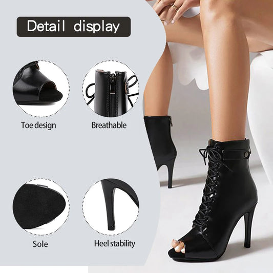 Women Salsa Dance Heels Ballroom Shoes