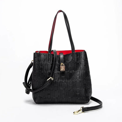 New Large Capacity Embossed Women's Shoulder Bag