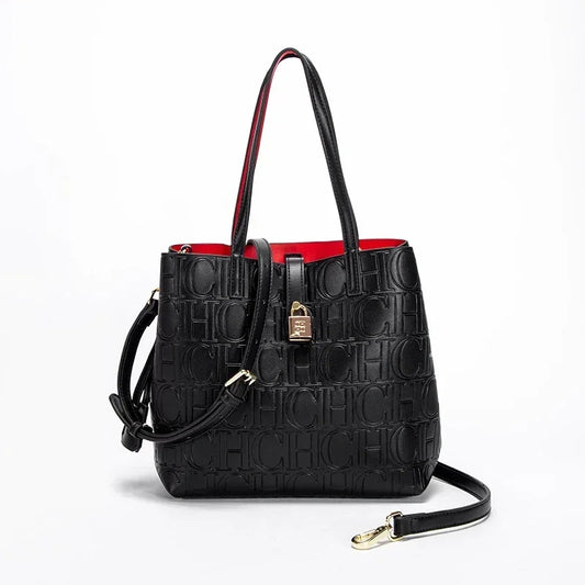 New Large Capacity Embossed Women's Shoulder Bag