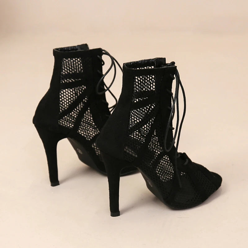 New Sexy High Heels Hollow Mesh Sandals