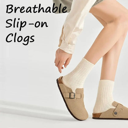 New Crestar Cork Suede Mules Slippers