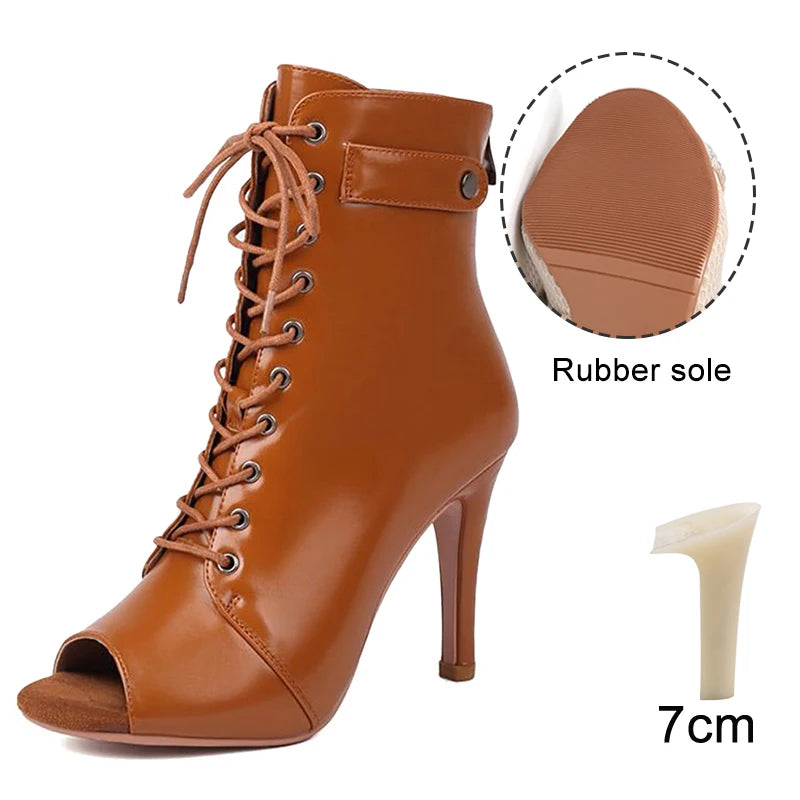 Women Salsa Dance Heels Ballroom Shoes