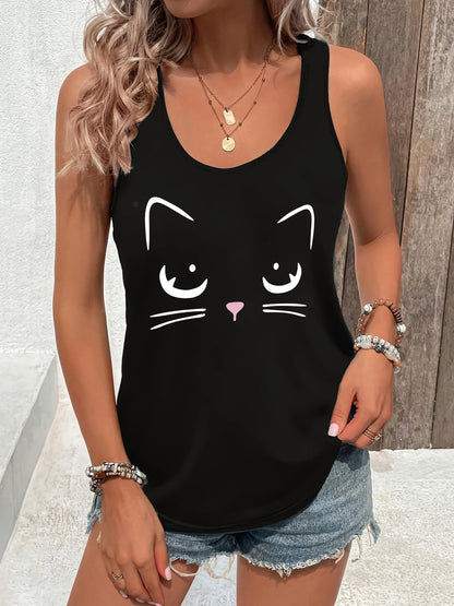 Women's personalized dream catcher mesh printed vest top T-shirt