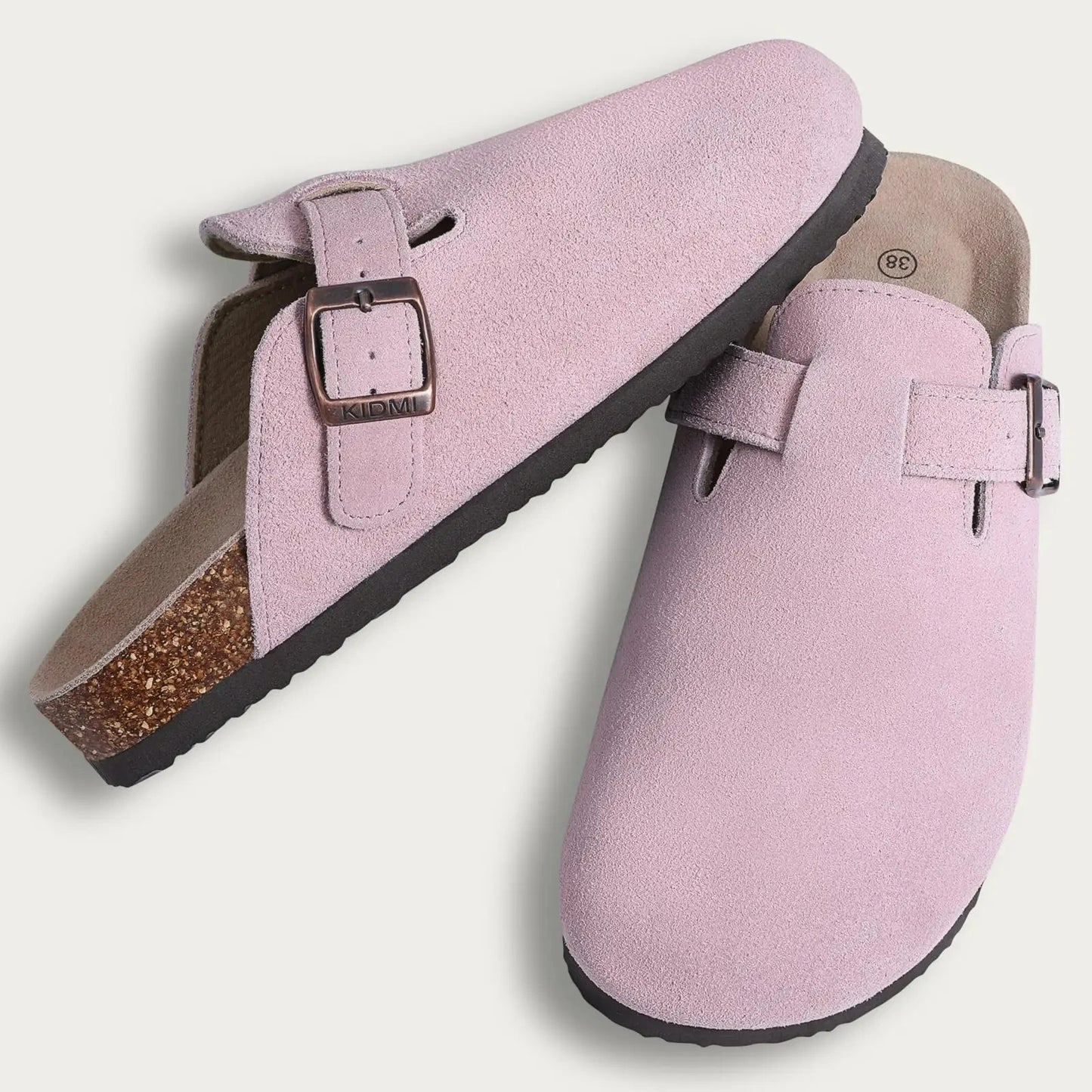 New Crestar Cork Suede Mules Slippers