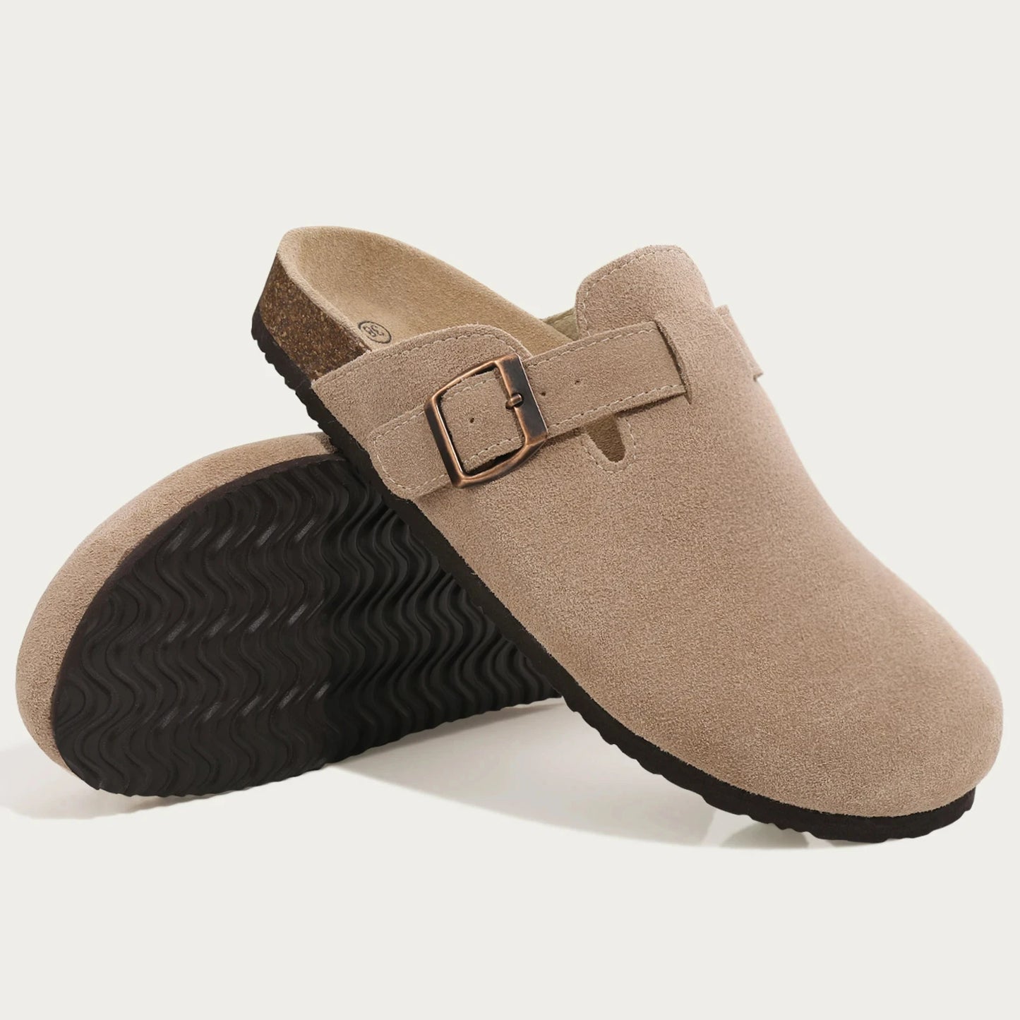 New Crestar Cork Suede Mules Slippers