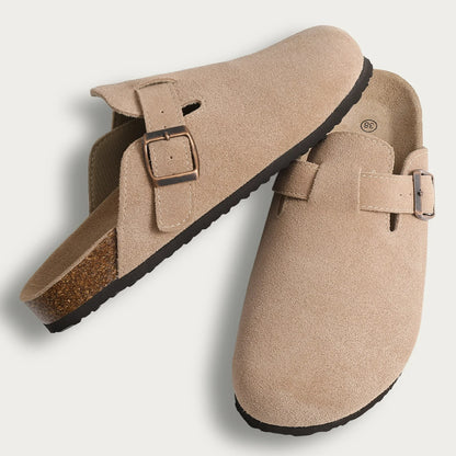 New Crestar Cork Suede Mules Slippers