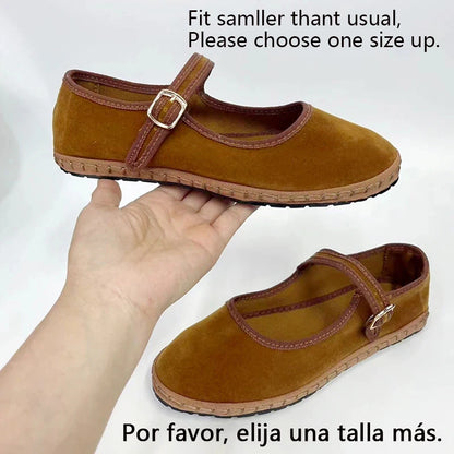 New Velvet Mary Jane Shoes