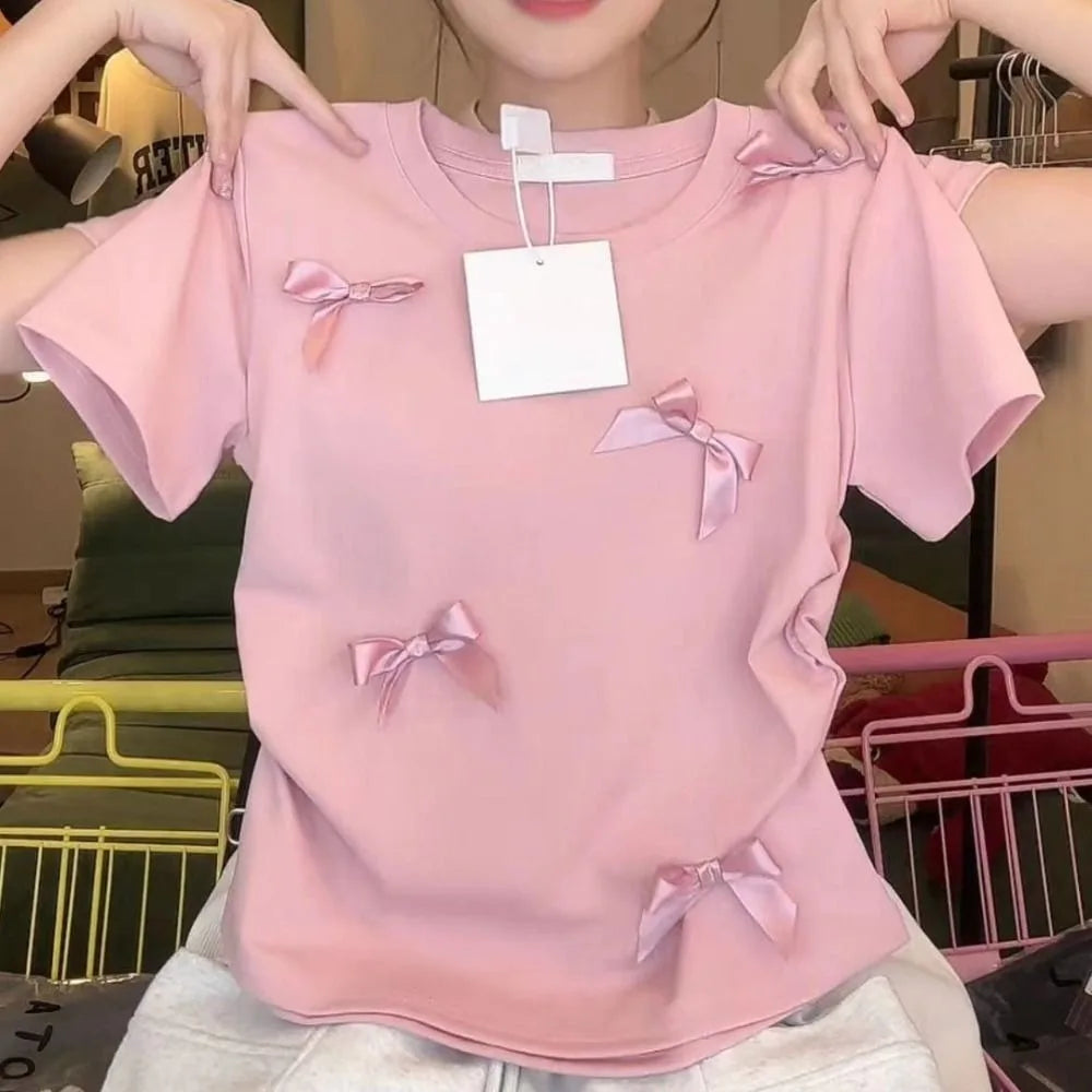 New Fashion Ballet Bowknot T Shirts