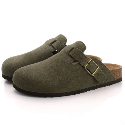 Comwarm Fashion Women's Suede Mules Slippers