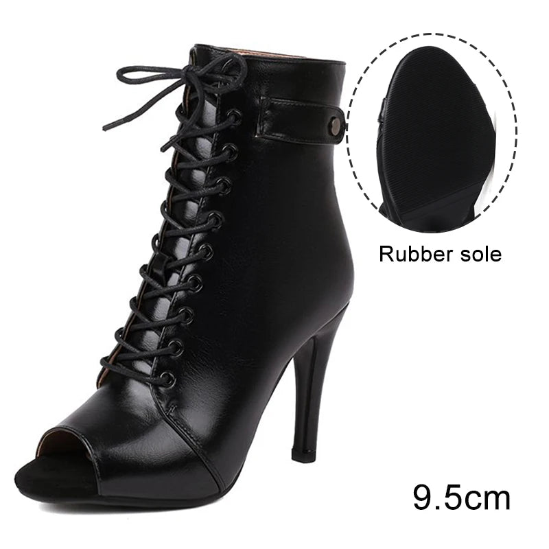 Women Salsa Dance Heels Ballroom Shoes