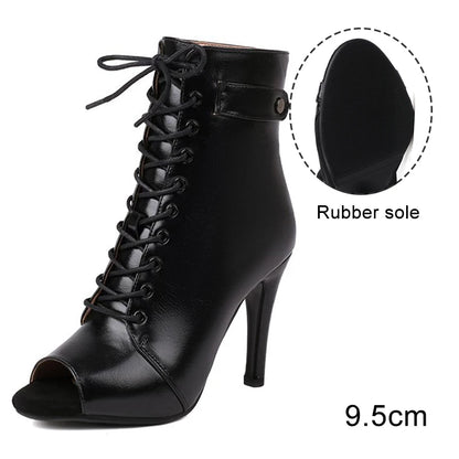 Women Salsa Dance Heels Ballroom Shoes