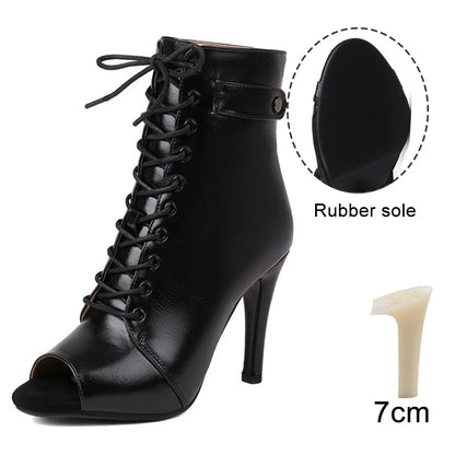 Women Salsa Dance Heels Ballroom Shoes