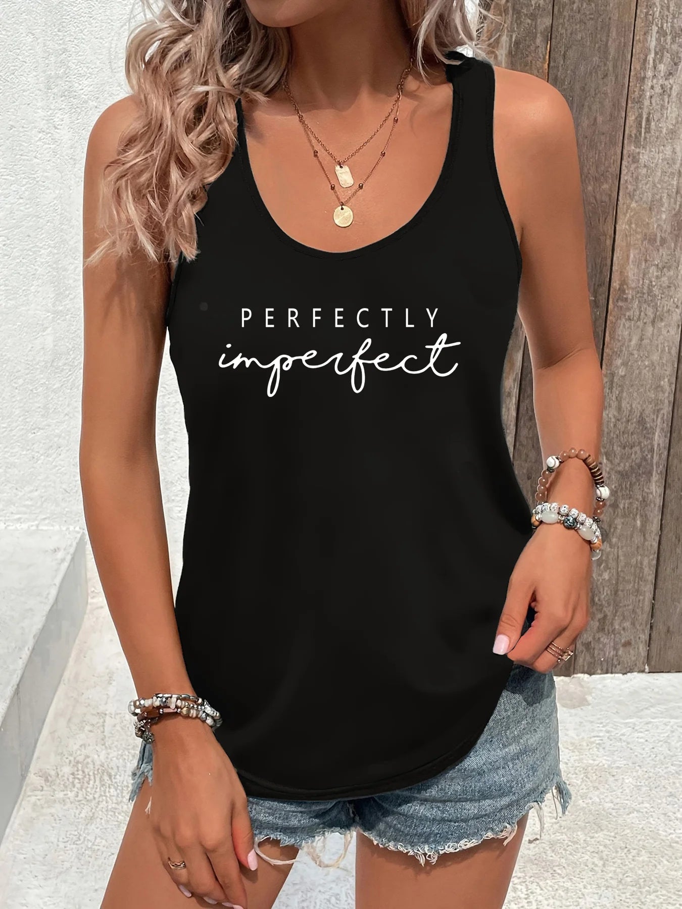 Women's personalized dream catcher mesh printed vest top T-shirt