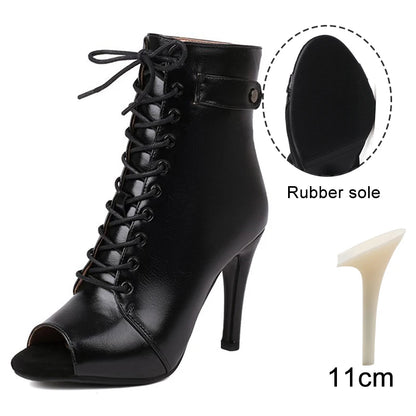 Women Salsa Dance Heels Ballroom Shoes