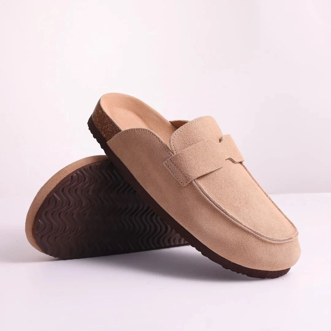 New Crestar Cork Suede Mules Slippers