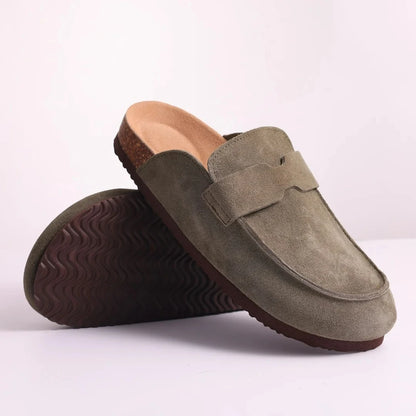 New Crestar Cork Suede Mules Slippers
