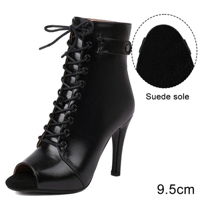 Women Salsa Dance Heels Ballroom Shoes