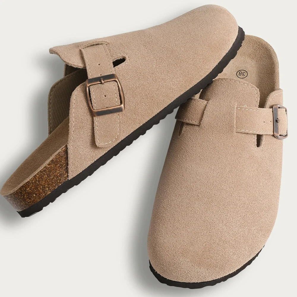 New Crestar Cork Suede Mules Slippers
