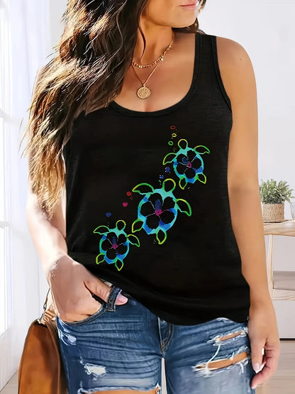 Women's personalized dream catcher mesh printed vest top T-shirt