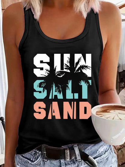 Women's personalized dream catcher mesh printed vest top T-shirt