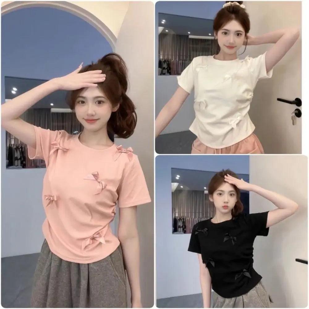 New Fashion Ballet Bowknot T Shirts